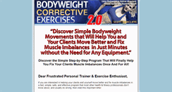 Desktop Screenshot of bodyweightcorrectiveexercises.com